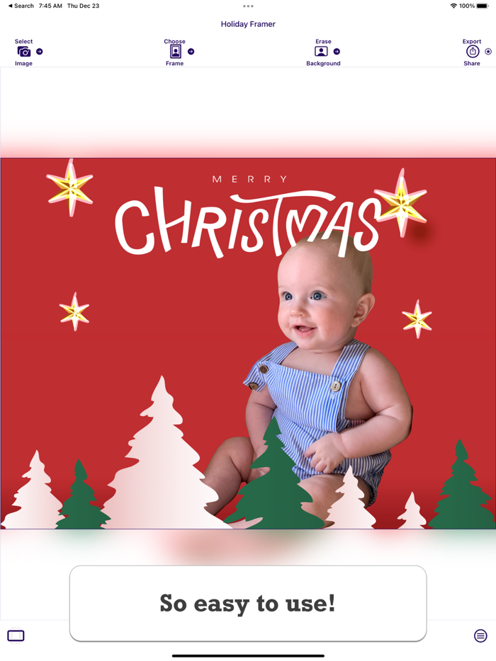 Holiday Framer Christmas pics