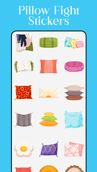 Pillow Fight Stickers Screenshot