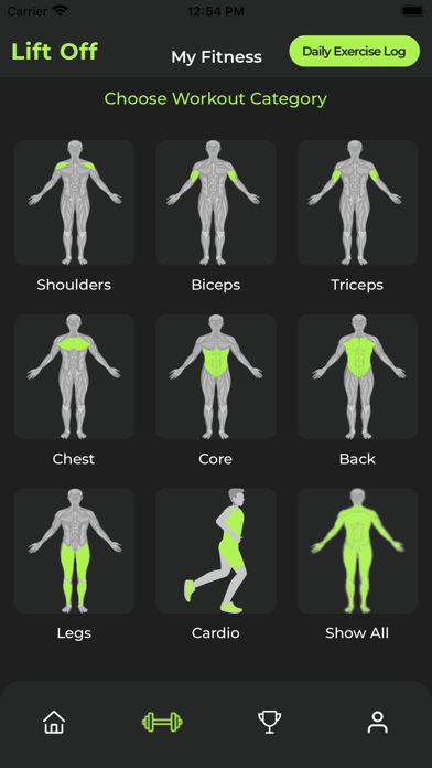 LIFT OFF - Health & Wellness Screenshot