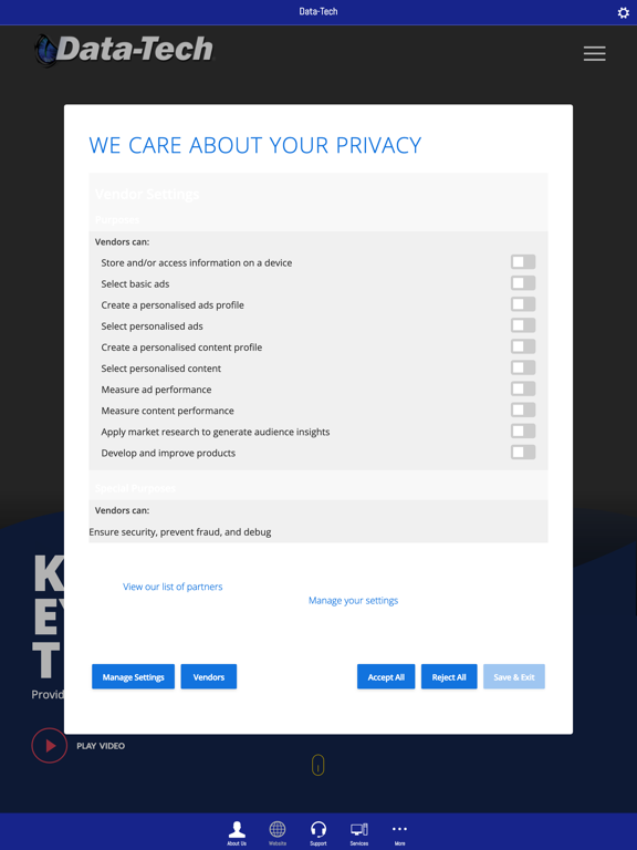 Data-Tech Managed IT iPad screenshot 2 - Business app