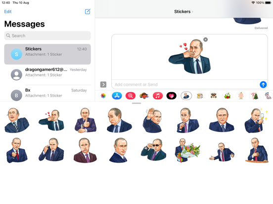 Screenshot #5 pour Mr Putin Emoji Funny Stickers