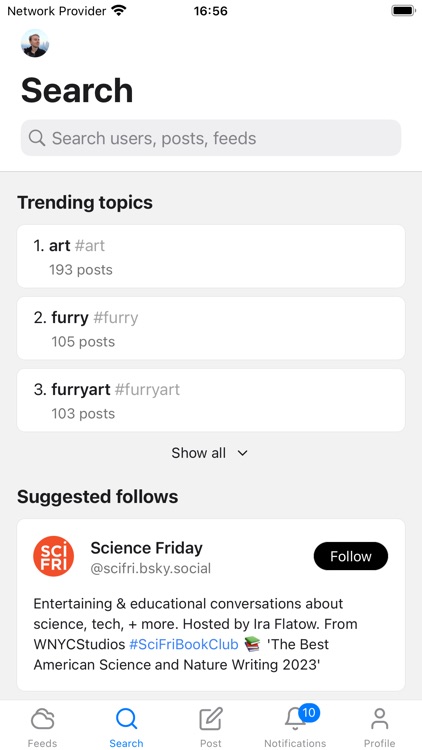 Graysky, a Bluesky client screenshot-4