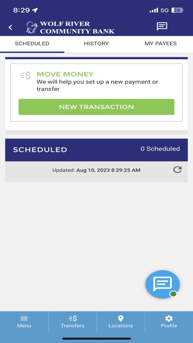 Wolf River Mobile Banking Screenshot