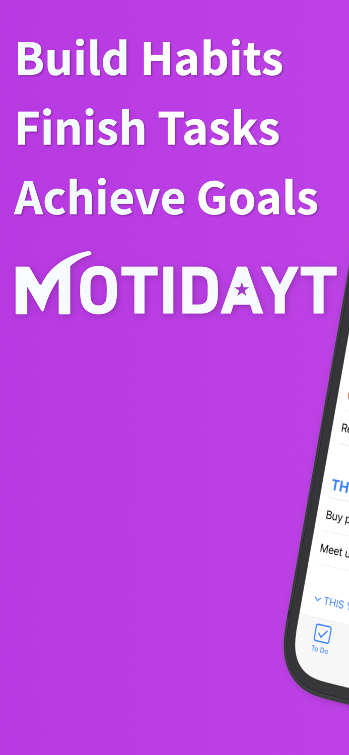 Motidayt Habits Tasks Goals