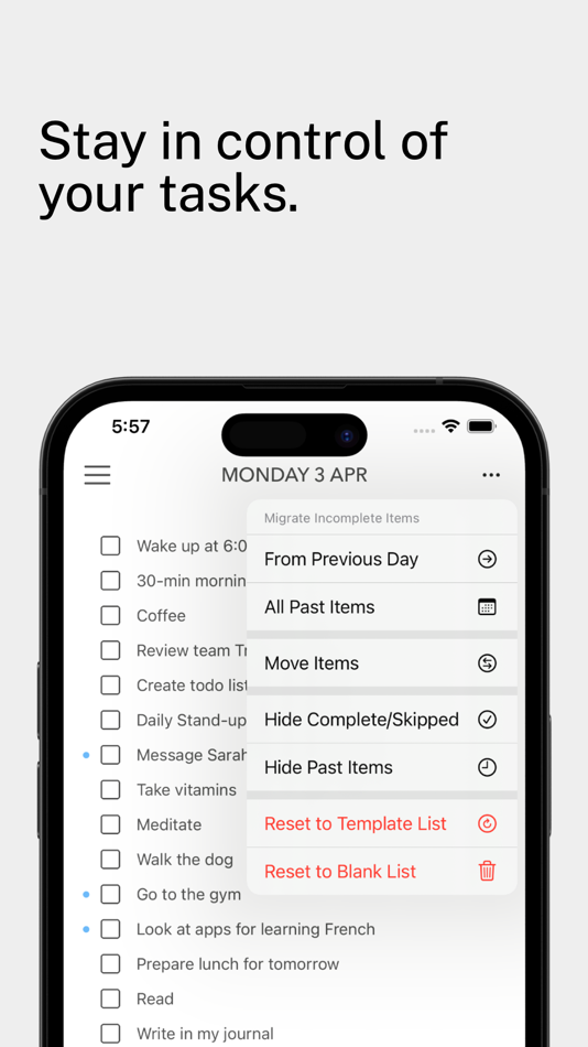 #8. DailyList: Daily ToDo List (iOS) 由: Ben Reynolds