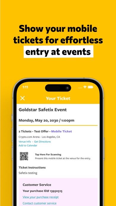 Goldstar - Buy Tickets Screenshot