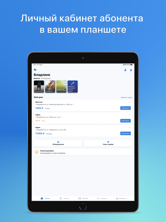 Screenshot #4 pour Владлинк - Личный кабинет