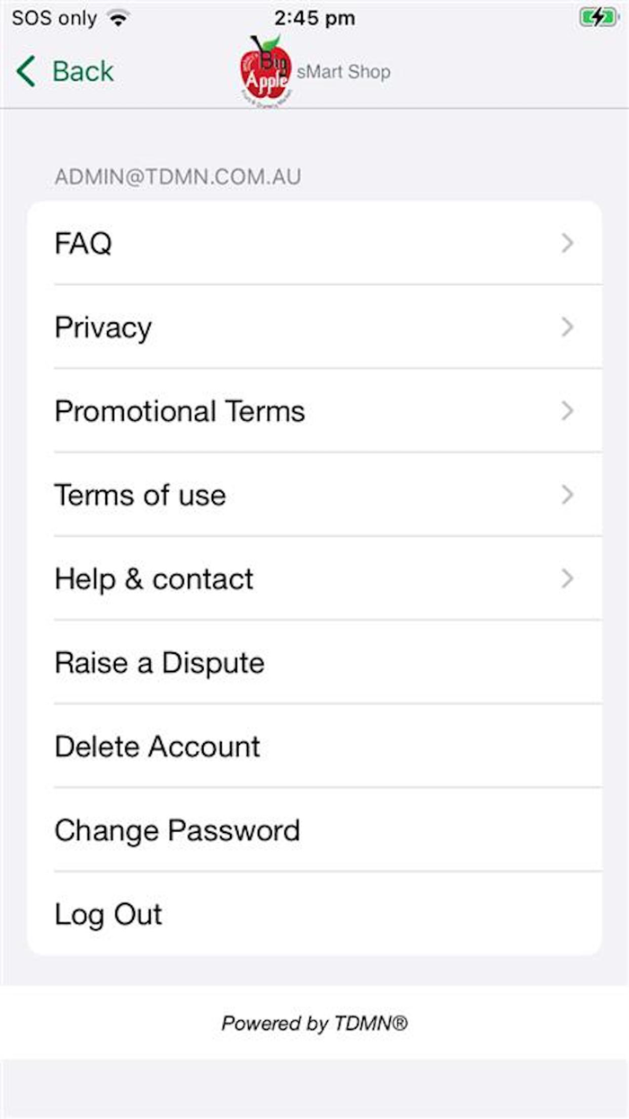 Ambeys Big Apple Smartshop App