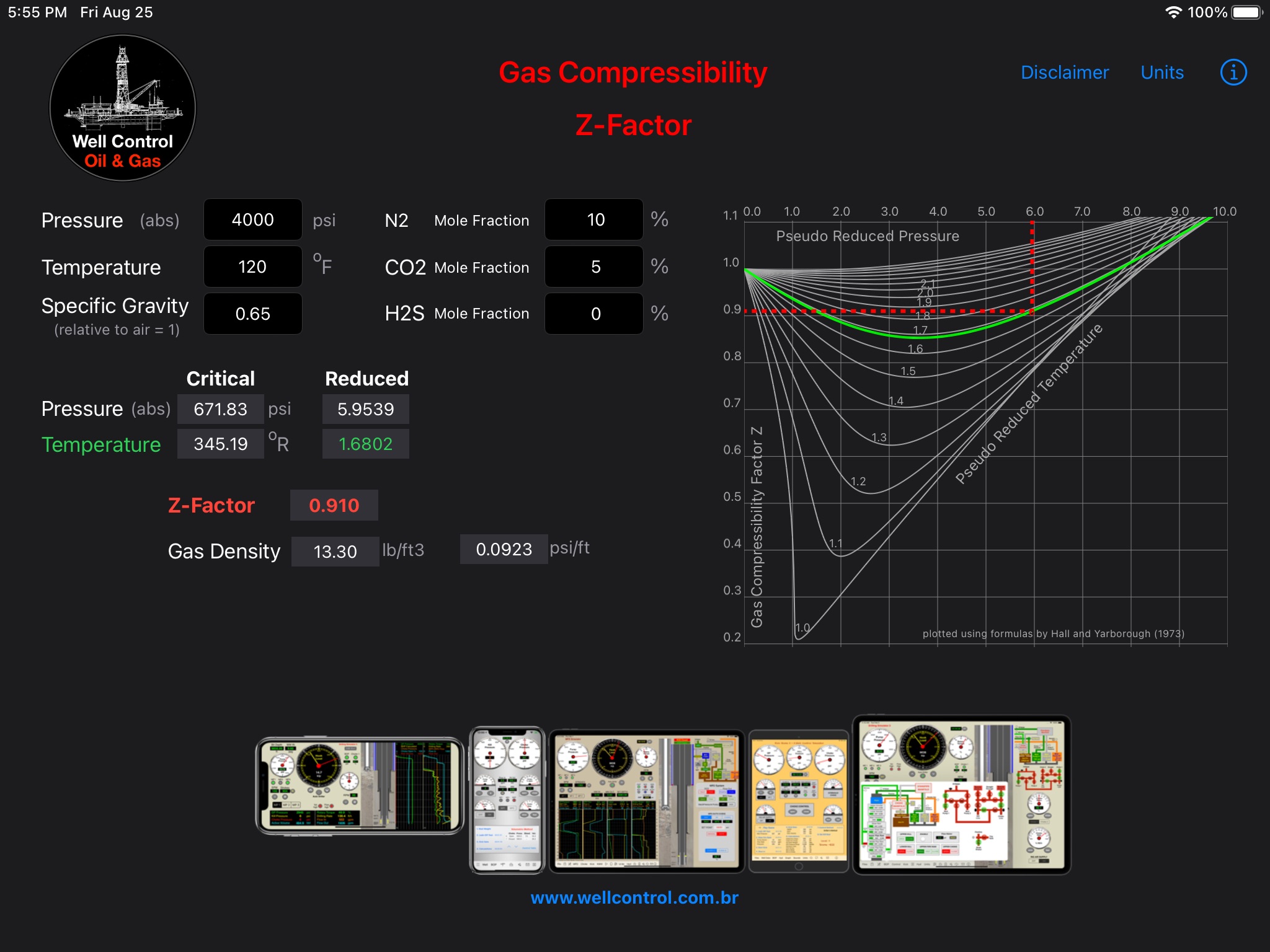 Gas Compressibility Factor Z screenshot 4
