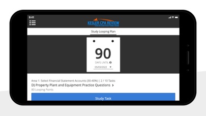 Kesler's CPA Exam Review Screenshot