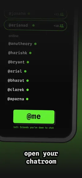 Game screenshot @me - live chat with friends apk