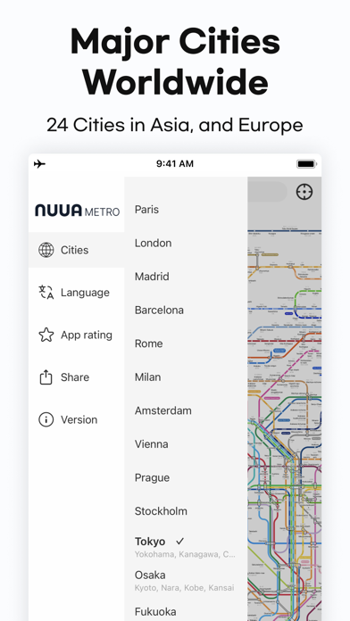 NUUA METRO- Offline Subway Map Screenshot