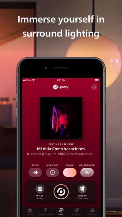 Philips Hue Screenshot