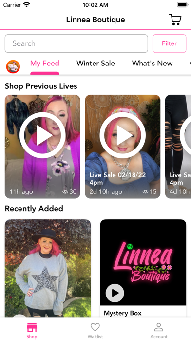 Linnea Boutique Screenshot