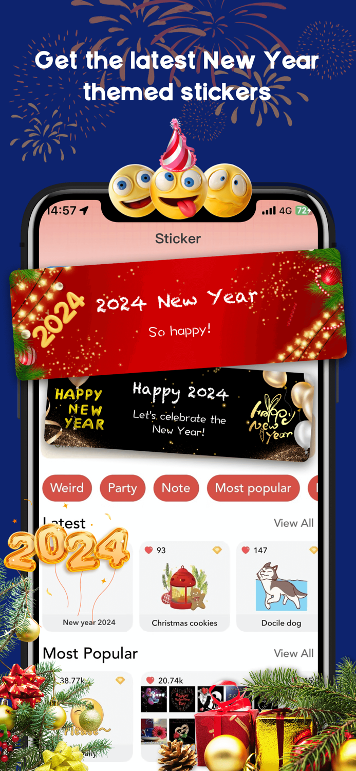 Fancy Stickers and Emoji