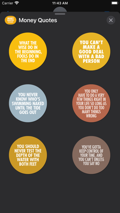 Money Quotes Stickers Screenshot