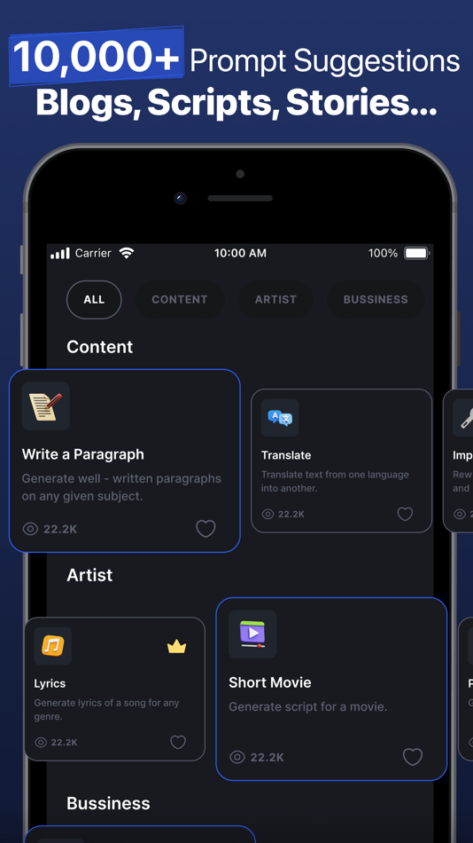 #4. AskGenie: Chatbot AI Assistant (iOS) بواسطة: Busicard.io