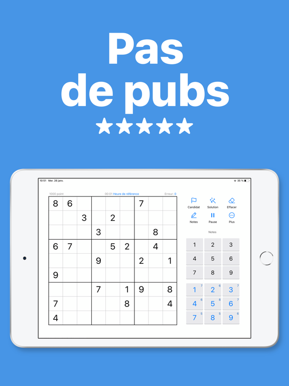 Screenshot #5 pour Sudoku - Sudoku sans pub