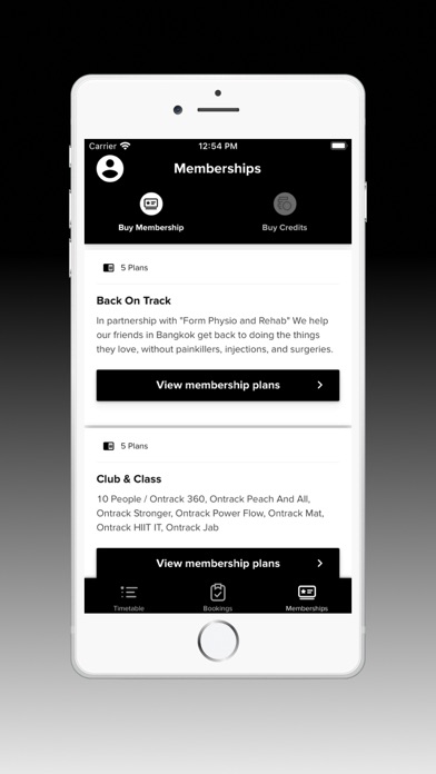 Ontrack Gym Screenshot