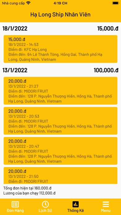 Hạ Long Ship Nhân Viên Screenshot