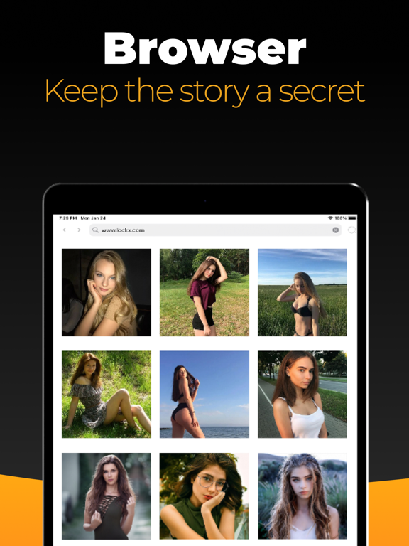 Hide pictures. Secret locker iPad screenshot 4 - Utilities app