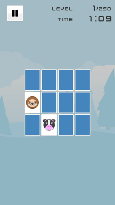 Animal Matching - Card Game Screenshot