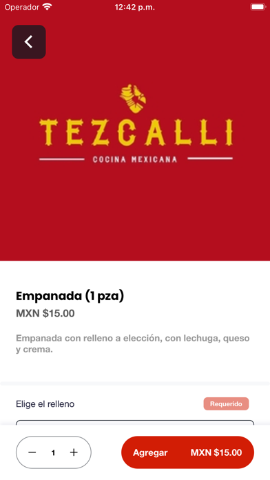 Tezcalli cocina mexicana Screenshot