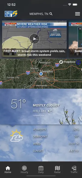 WMC5 First Alert Weather : capture d’écran 1 sur 5
