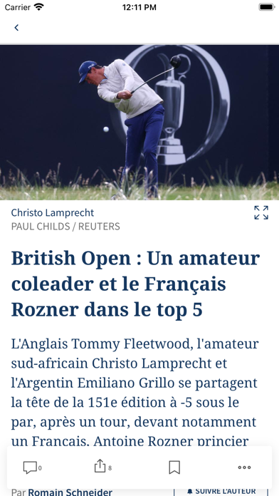 Screenshot #3 pour Figaro Golf : Actualités Golf