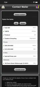 Contact Mailer screenshot #1 for iPhone