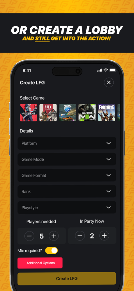 PlayerFinder: LFG, Chat & Play screenshot 4