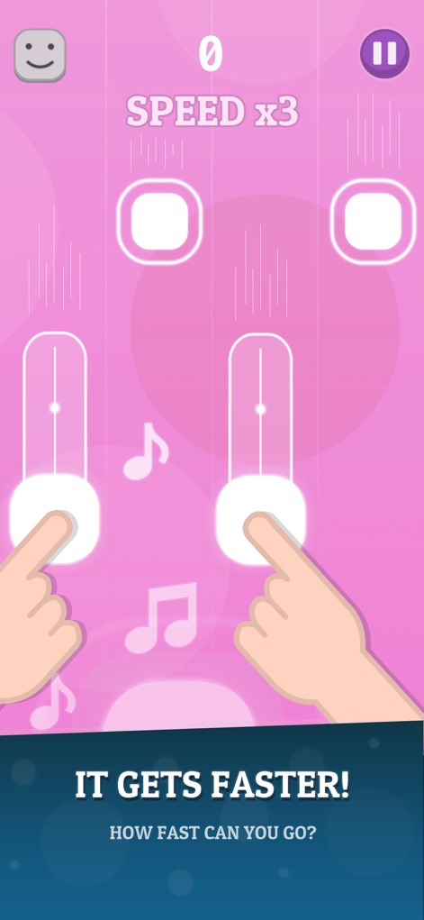 KPOP Tiles 2026 - Experience dynamic gameplay with moving tiles and challenging long notes, where the speed multiplier increases with performance.