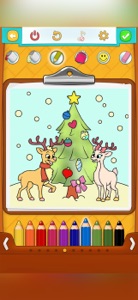 Christmas Coloring Pages ! screenshot #2 for iPhone