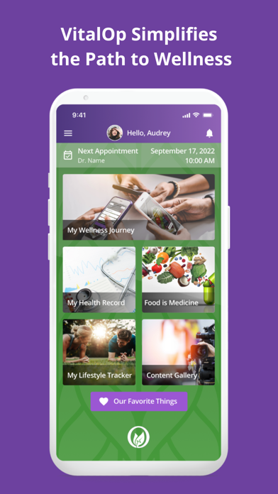VitalOp Wellness Screenshot