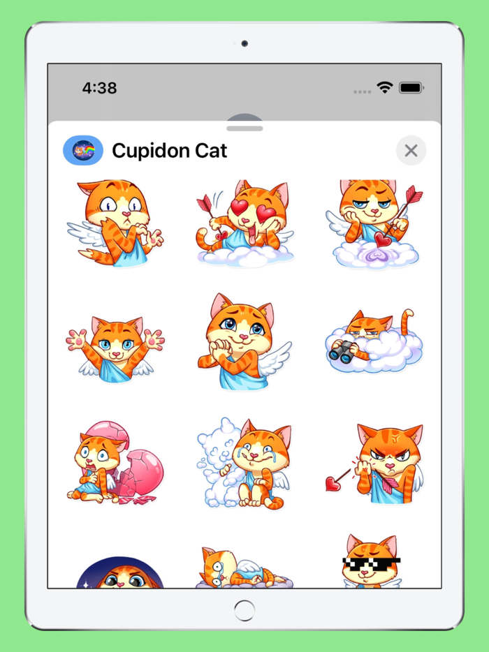 Cupidon Cat Stickers