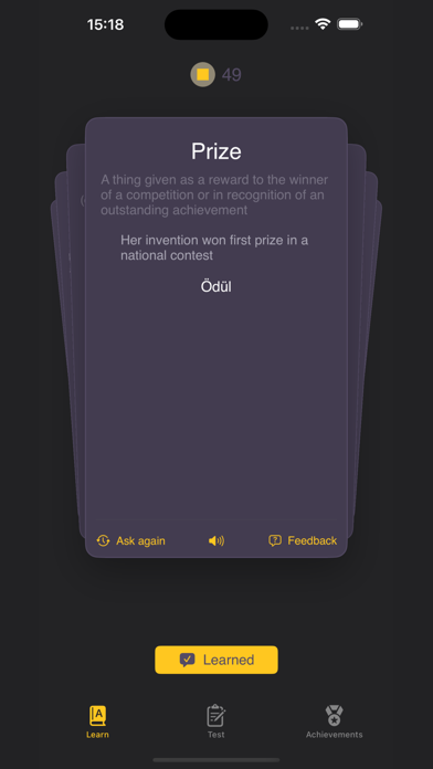 Vocaby İngilizce Kelime Öğren Screenshot
