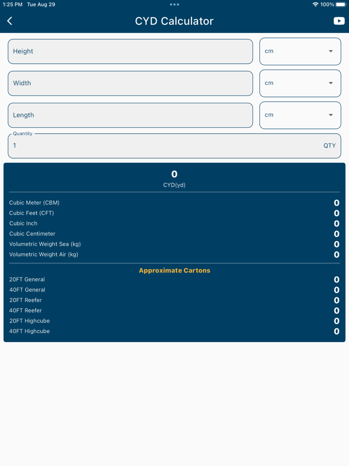 Cubic Yard Calculator