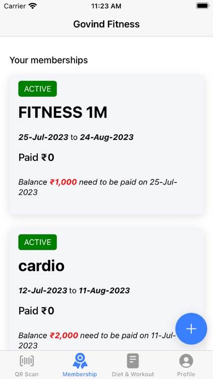 FitGymSoftware - Member App
