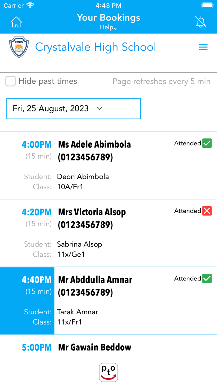 PTO - Parent Teacher Online