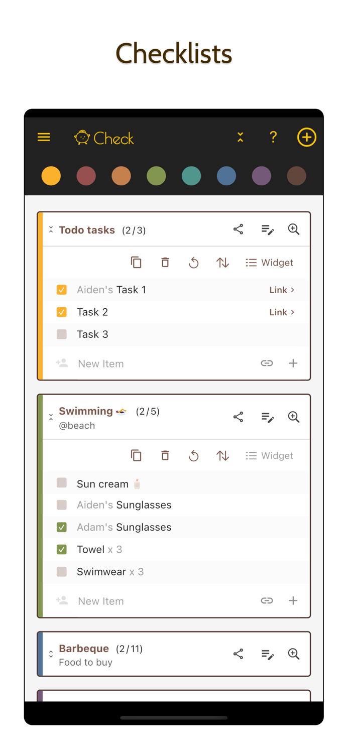 Chik Check - checklist tool