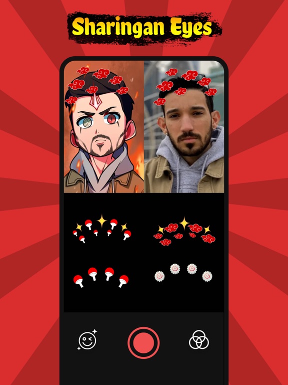 Sharingan Eye Camera - Ninja iPad screenshot 3 - Photo & Video app