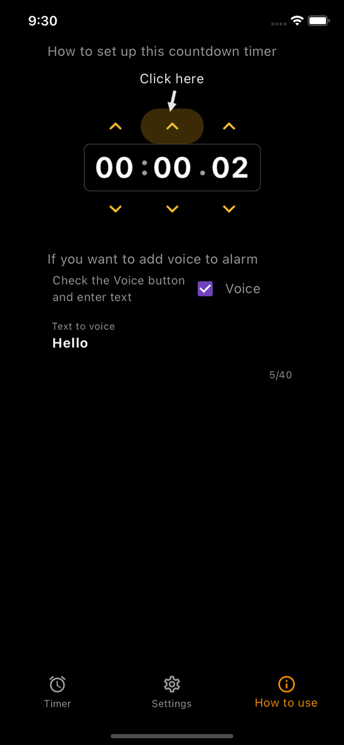 Talking alarm with Text speech