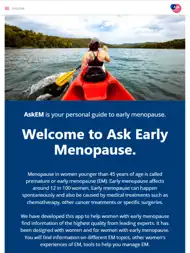 AskEarlyMenopause ipad bilder 0