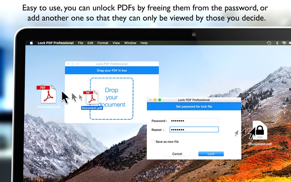 #2. Lock PDF Pro - Lock and unlock (macOS) 由: Giacomo Guglielmi