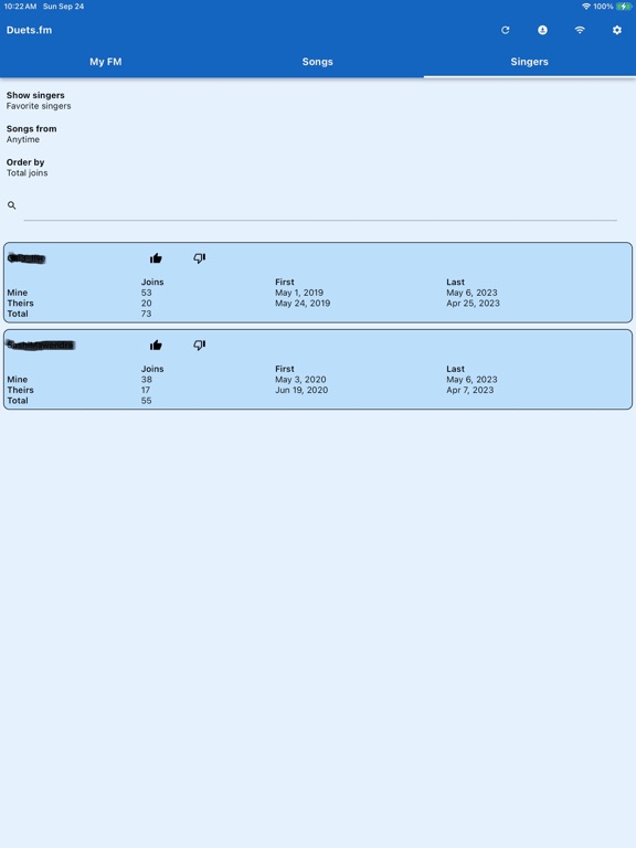 Duets.fm iPad screenshot 4 - Music app