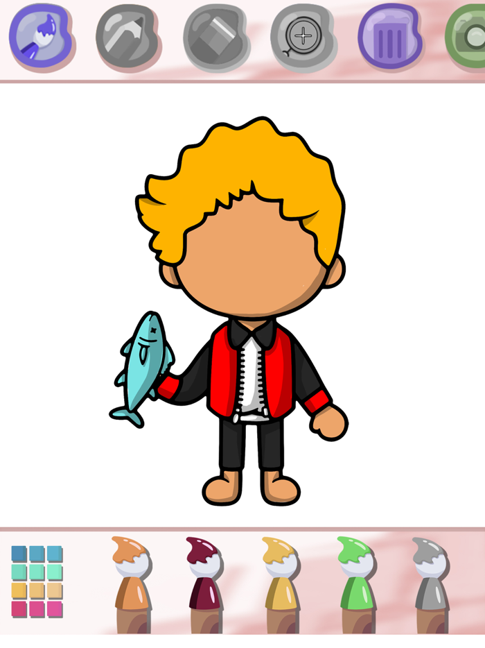 Toca Life Coloring Book