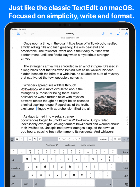 Screenshot #1 for TextEdit - Text Editor