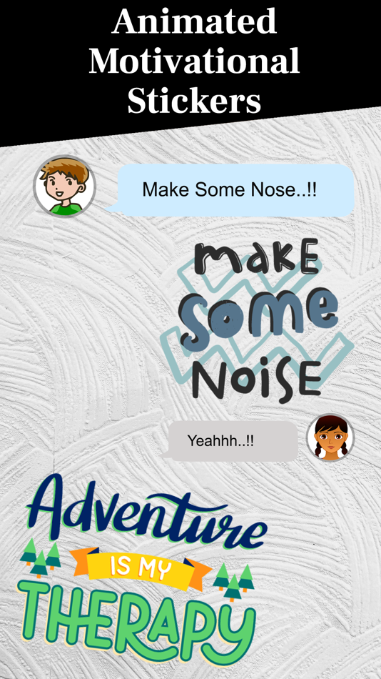 #3. Animated MOTIVATIONAL Stickers (iOS) By: Prashant Yadav