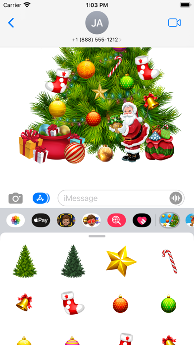 Decor Christmas Tree Stickersのおすすめ画像2