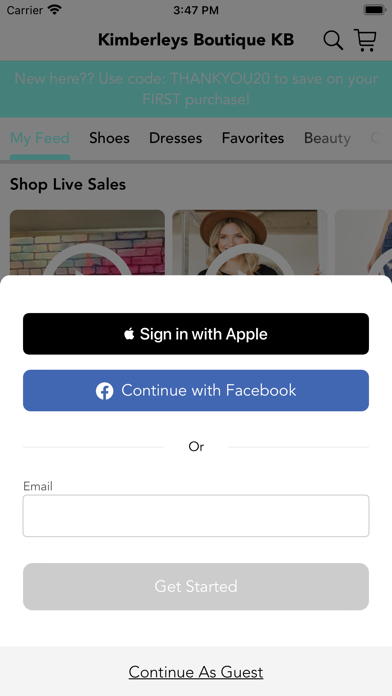 Kimberleys Boutique KB Screenshot
